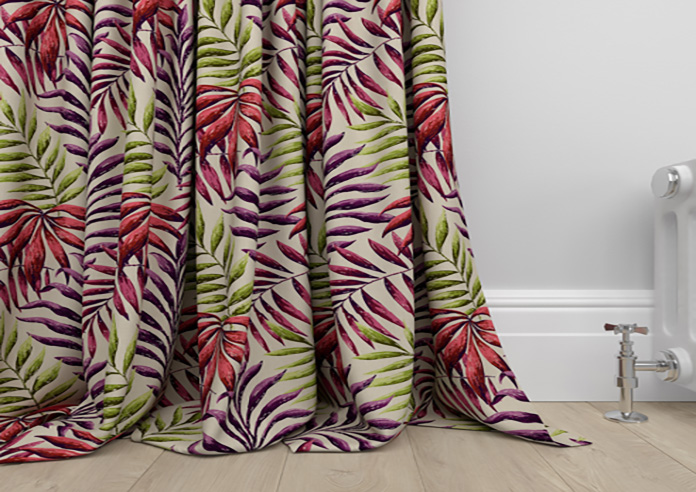 Manila, Cranberry - Made to Measure Curtains - Image 6